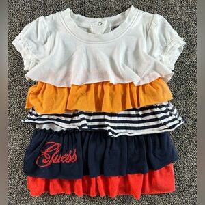 Guess Girls Size 12m Dress Layered Colorful‎ Youth Dress